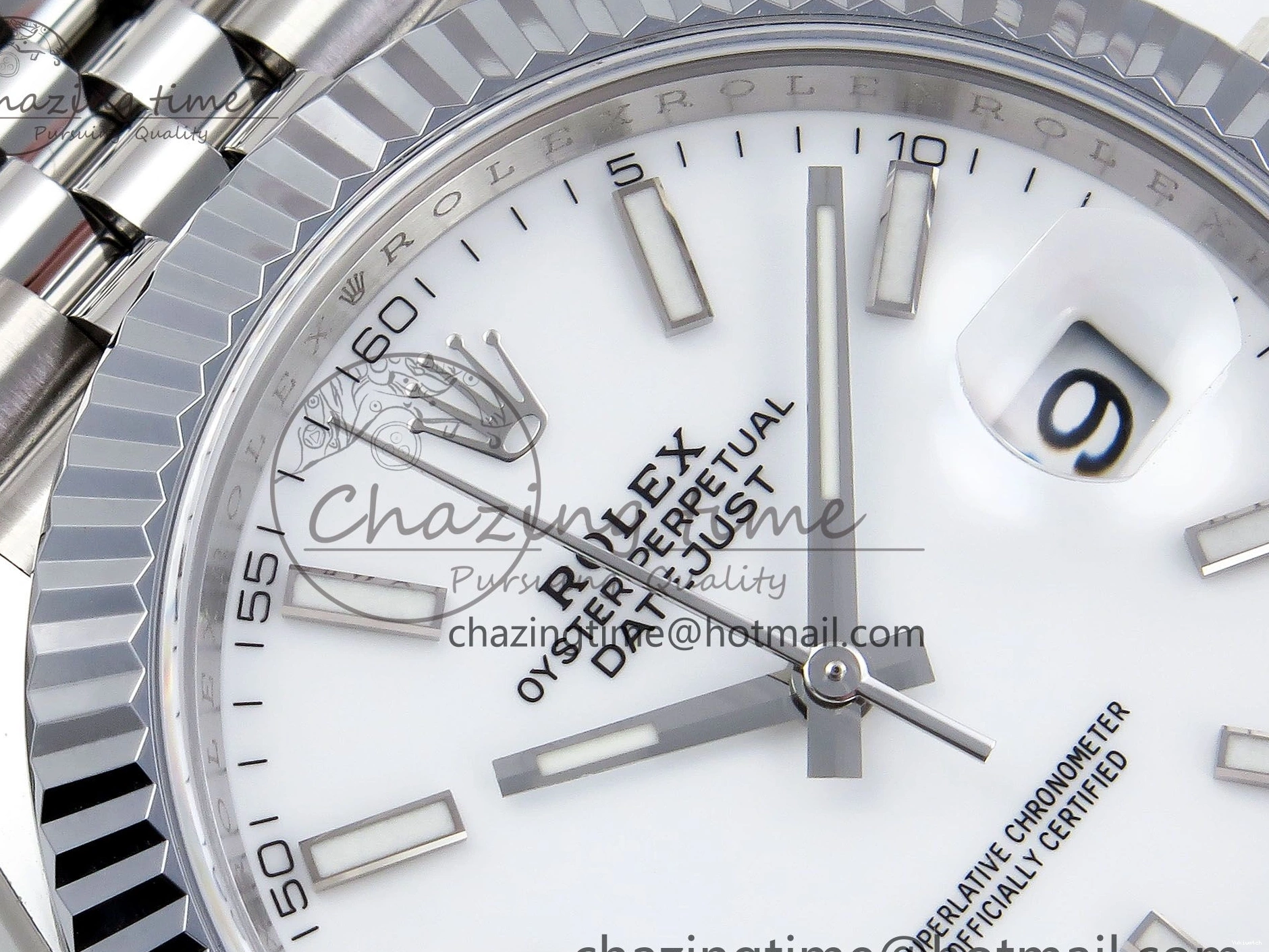 Bracelet Best VR3235 Edition Steel SS 1:1 HGF Dial Datejust 904L on White 41mm 126234 0405
